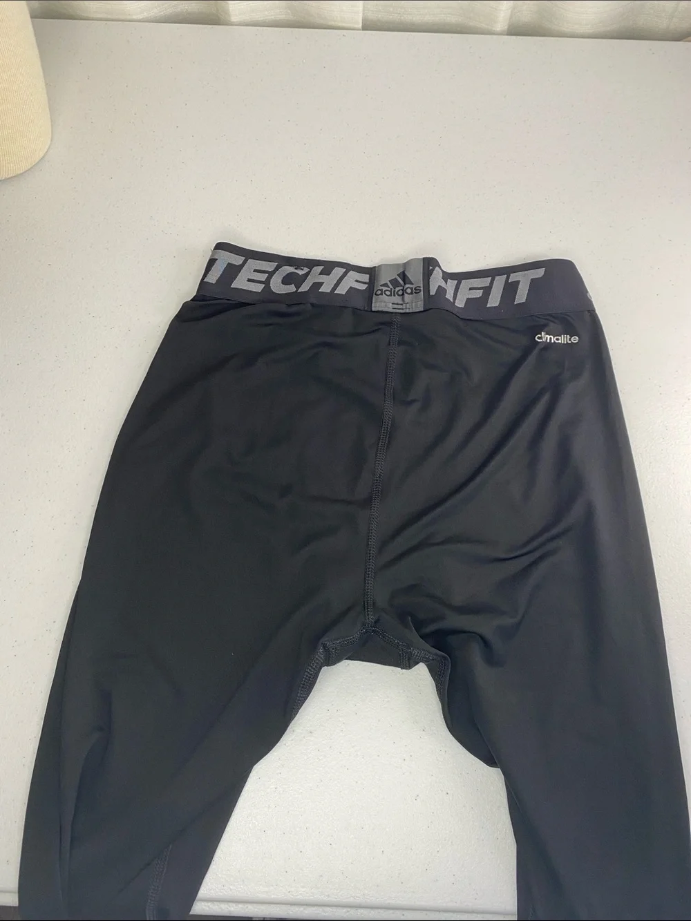 Adidas Black Techfit Compression 3/4 Training Tights